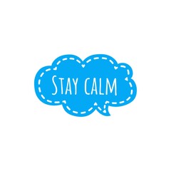 Illustration about stay positive, stay calm, mental health care during New Normal, COVID-19 New Normal