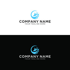 Fun people Healthy Life Logo template vector icon