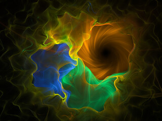 surreal futuristic digital 3d design art abstract background fractal illustration for meditation and decoration wallpaper