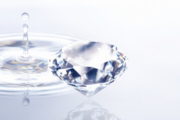 ダイヤモンドと水しぶき