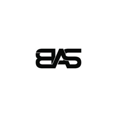 bas letter original monogram logo design