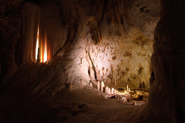 Impressive cave in Frasassi, Italy
