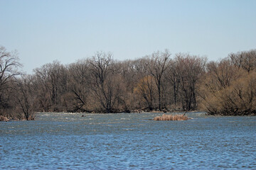 Fototapeta premium Rivers view in the late fall