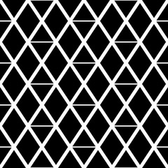 Seamless mosaic pattern. Rhombuses, triangles, lozenges ornament. Grid background. Ancient ethnic motif. Grate wallpaper. Parquet backdrop. Digital paper, web design, textile print. Diamonds vector.