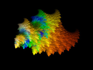 surreal futuristic digital 3d design art abstract background fractal illustration for meditation and decoration wallpaper