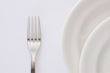 フォークと皿