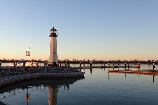Sunset at lighthouse in Rockwall Texas