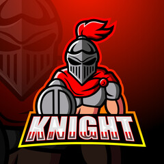 Knight mascot esport logo design