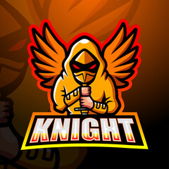 Knight mascot esport logo design