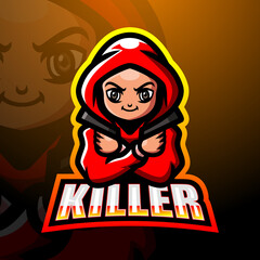Killer mascot esport logo design