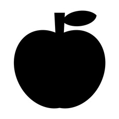 リンゴのシルエット