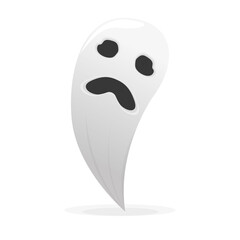 Scary ghost icon. Halloween holiday - Vector illustration