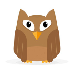 Isolated owl icon. Animal icon. Halloween holiday - Vector