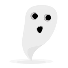 Scary ghost icon. Halloween holiday - Vector illustration