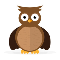 Isolated owl icon. Animal icon. Halloween holiday - Vector