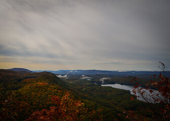 clouds over the mountains and lake
View from Rattlesnake Cliffs of Lake Dunmore in Vermont