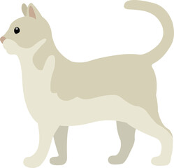 Vector illustration of a cat emoticon