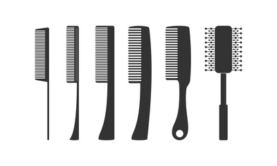 Comb for barbershop set illustration vector design