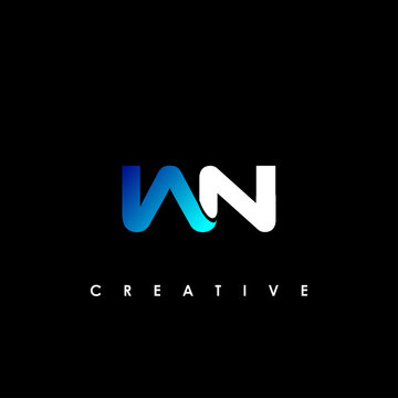 WN Letter Initial Logo Design Template Vector Illustration	
