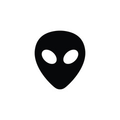 Alien icon vector isolated on white, logo sign and symbol.