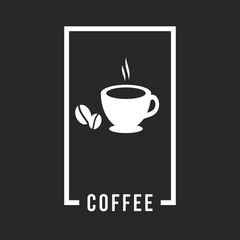 coffee cafe logo icon vector template with gradient color collection.