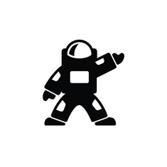 Astronaut icon vector isolated on white, logo sign and symbol.