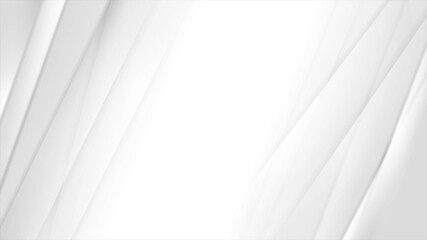 Grey white smooth stripes abstract background