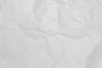 White crumpled paper texture background.	