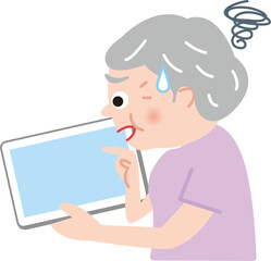 シニア女性　アイパット　わからない