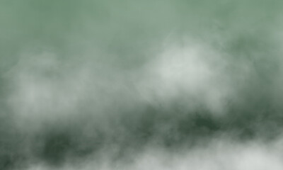 Fototapeta premium Abstract white smoke on deep olive color background