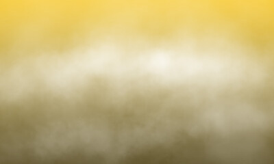 Abstract white smoke on Deep yellow color background