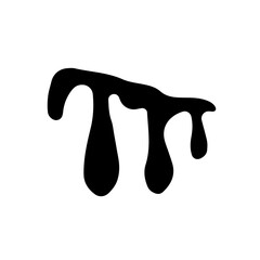 Hand drawn doodle drops of blood.