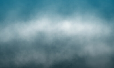 Obraz na płótnie Canvas Abstract white smoke on marine blue color background