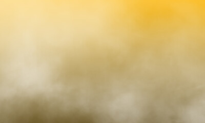 Abstract white smoke on Mellon yellow color background