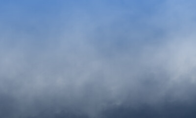 Abstract white smoke on phthalo blue color background