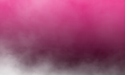 Abstract white smoke on rose-red color background