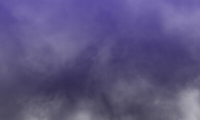 Abstract white smoke on ultra marine color background