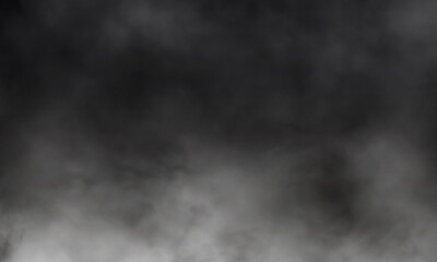Obraz na płótnie Canvas Abstract white smoke on black color background