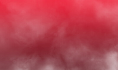 Abstract white smoke on Carmine color background