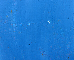 Abstract blue paint on old wall surface background