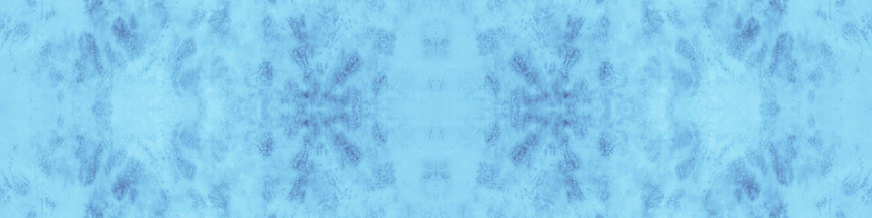 Seamless Blue Dyed Texture Shibori. Traditional 