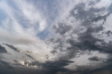 Obraz premium dark storm clouds with background,Dark clouds before a thunder-storm.