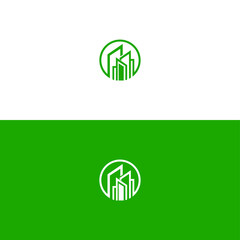 Building tower logo vector design illustration .
