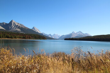 October On Maligne Lake, Jasper National Park, Alberta