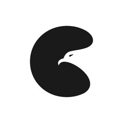 C Letter Eagle Logo Design Template Inspiration, Vector.