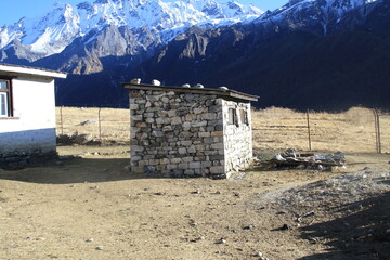 Langtang Valley with Pemthang Karpo Ri and Langshisa Ri, Nepal, Langtang Himal