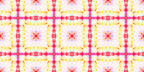 Watercolor Abstract Aztec Design. 