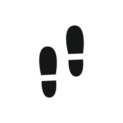 Footprint icon design. vector illustration