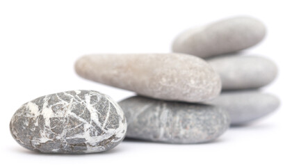 Stones on white