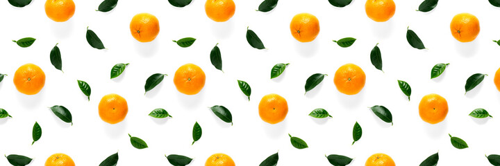 Isolated tangerine citrus collection background with leaves. Tangerines or mandarin orange fruits on white background. mandarine orange background.